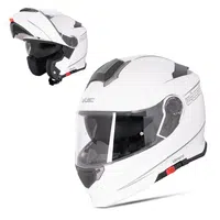 Výklopná přilba W-TEC Venero Glossy White XS (53-54)