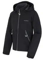 Husky Salex K 140-146, black Dětská softshell bunda
