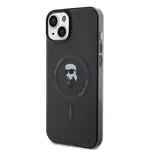Zadní kryt Karl Lagerfeld IML Ikonik MagSafe pro Apple iPhone 15 Plus, černá