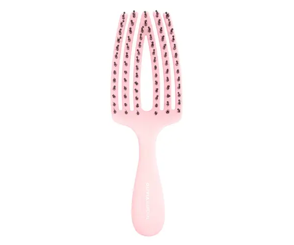 Dětský kartáč na vlasy Olivia Garden Fingerbrush Kids - pastelově růžový + dárek zdarma