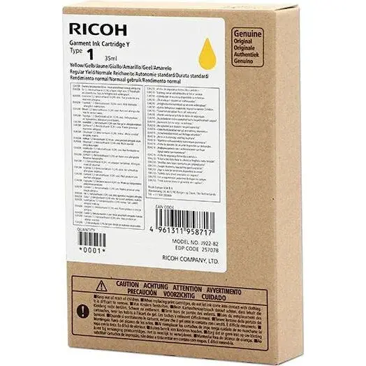 Ricoh 100 257078 žlutá (yellow) originální cartridge