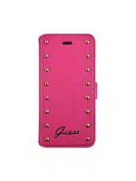 Guess Studded flipové pouzdro GUFLBKP6LSAP pro Apple iPhone 6 Plus pink