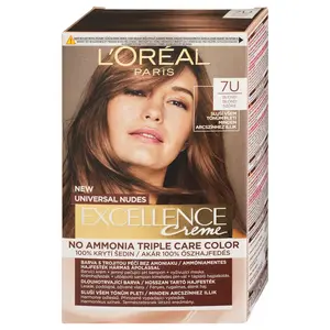 Permanentní barva Loréal Excellence Universal Nudes 7U blond - L’Oréal Paris + dárek zdarma