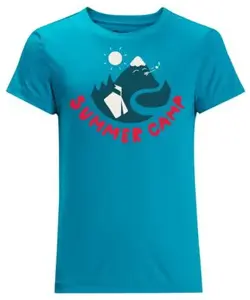 Jack Wolfskin Summer Camp T K 152, everest blue Dětské funkční triko