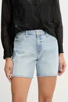 Džínové šortky Guess dámské, modrá barva, high waist, W5GD1A D4K30