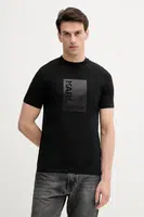 Tričko Karl Lagerfeld pánské, černá barva, s potiskem, 553235.755038