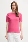 Tričko United Colors of Benetton dámské, růžová barva, 3FJHD109K