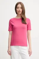 Tričko United Colors of Benetton dámské, růžová barva, 3FJHD109K