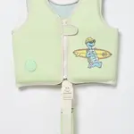 Dětská plavecká vesta SunnyLife Shred Turtle Aqua x Rip Curl 1-2 years zelená barva