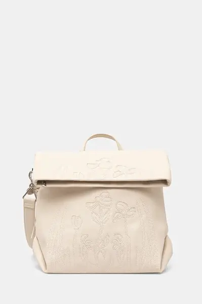 Batoh Desigual ETHEREA LOVINGTON dámský, béžová barva, velký, 25SAKP29