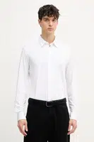 Košile BOSS pánská, bílá barva, slim, s klasickým límcem, 50533434