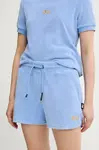 Kraťasy Picture Carrella dámské, modrá barva, high waist, WSH0100