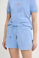Kraťasy Picture Carrella dámské, modrá barva, high waist, WSH0100