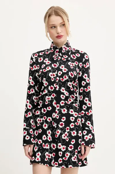 Šaty Desigual NIMA černá barva, mini, 25SWVW11