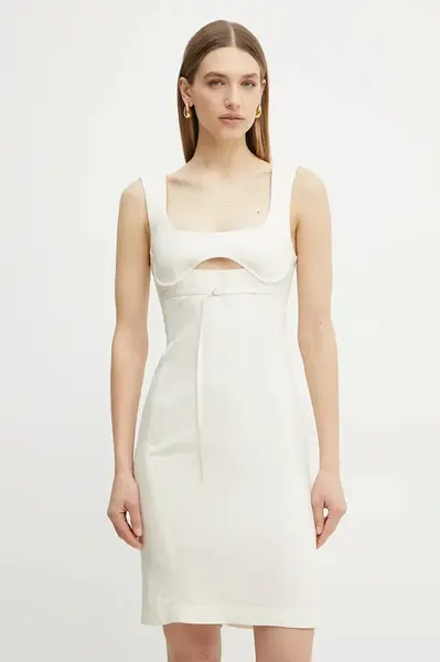 Šaty s příměsí lnu Patrizia Pepe