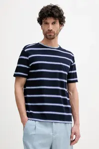 Tričko s příměsí lnu United Colors of Benetton