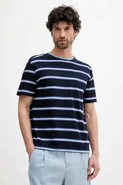 Tričko s příměsí lnu United Colors of Benetton