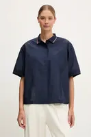 Polo tričko Lacoste dámské, tmavomodrá barva, CF0060