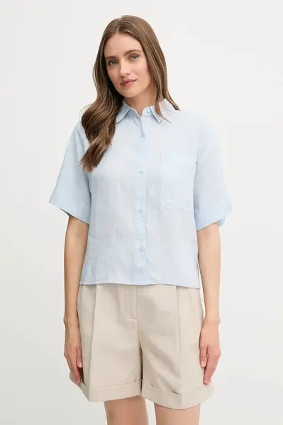 Lněná košile Tommy Hilfiger