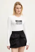 Svetr Moschino Jeans dámský, bílá barva, lehký, 0937 3203