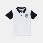 Dětská bavlněná polokošile Guess bílá barva, s aplikací, N5GP02 KADZ4