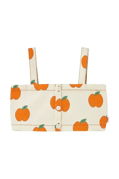 Dětský bavlněný top Tinycottons APPLES CROP TOP