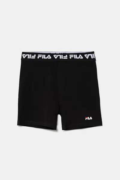 Dětské kraťasy Fila LOHRA černá barva, s potiskem, FAT0657
