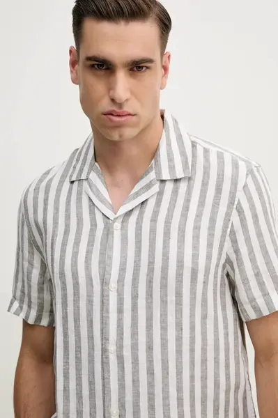 Lněná košile Michael Kors