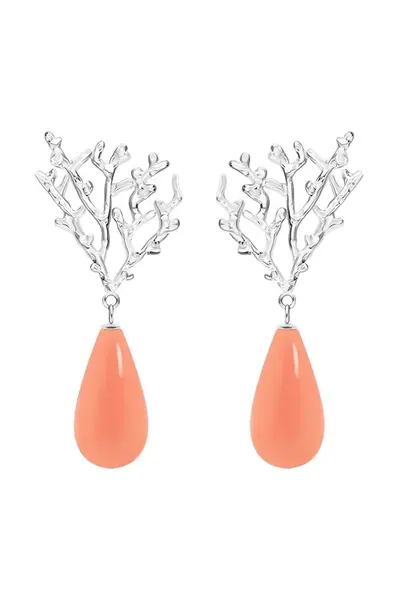 Postříbřené náušnice Lilou