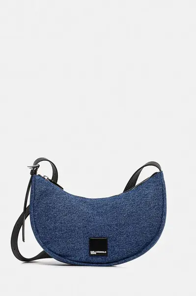 Kabelka Karl Lagerfeld Jeans modrá barva, A3W30209