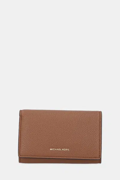 Peněženka MICHAEL Michael Kors dámská, hnědá barva, 32T5GJ6D9L