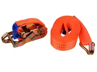 GEKO Upínací pás s ráčnou a háky 2 tuny, 8 m, 35 mm Délka: 8 m