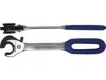 BGS Technic BGS 30835 Otevřený očkový klíč 15 mm s ráčnou na převlečné matice