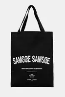 Bavlněná kabelka Samsoe Samsoe SAPRINT černá barva, U25200001