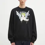 Bavlněná mikina Marcelo Burlon County Angel Boxy Crewneck Black Multico