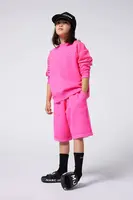 Dětská bavlněná mikina Marc Jacobs růžová barva, W60435