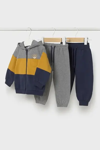 Kojenecká tepláková souprava Mayoral šedá barva, 918