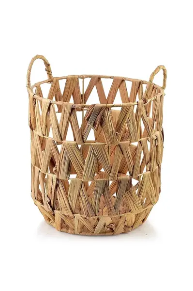 Úložný koš Affek Design L / 24 x 19 x 25 cm béžová barva