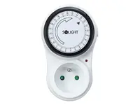 Spínací zásuvka SOLIGHT DT07 mechanická denní