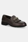 Kožené mokasíny Tommy Hilfiger TH CHAIN FRINGE LEATHER LOAFER
