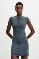 Šaty Diesel D-CUPSLEEVES tmavomodrá barva, mini, A19517.0KIBY