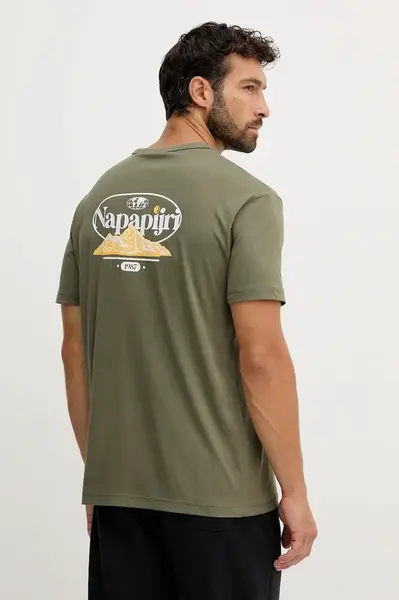 Bavlněné tričko Napapijri S-Bradgate