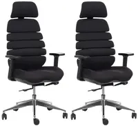 MERCURY 2PACK kancelářská židle SPINE černá s PDH (2 ks)