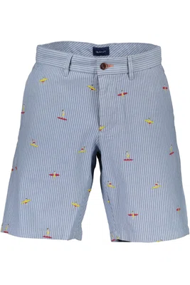 GANT BLUE MEN'S BERMUDA TROUSERS