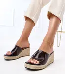 Gemre Transparent wedge espadrille sandals Felicity