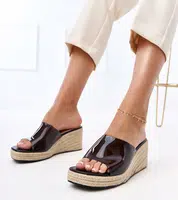 Gemre Transparent wedge espadrille sandals Felicity