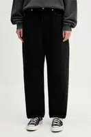 Bavlněné džíny HUGO dámské, high waist, 50544027