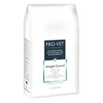 PRO-VET Weight control granule pro psy na snížení hmotnosti, Hmotnost balení (g): 2,5 kg