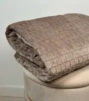 Gemre Beige quilted blanket