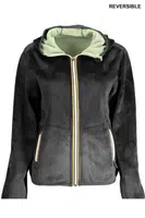 K-WAY WOMEN'S BLACK ZIP SWEATSHIRT